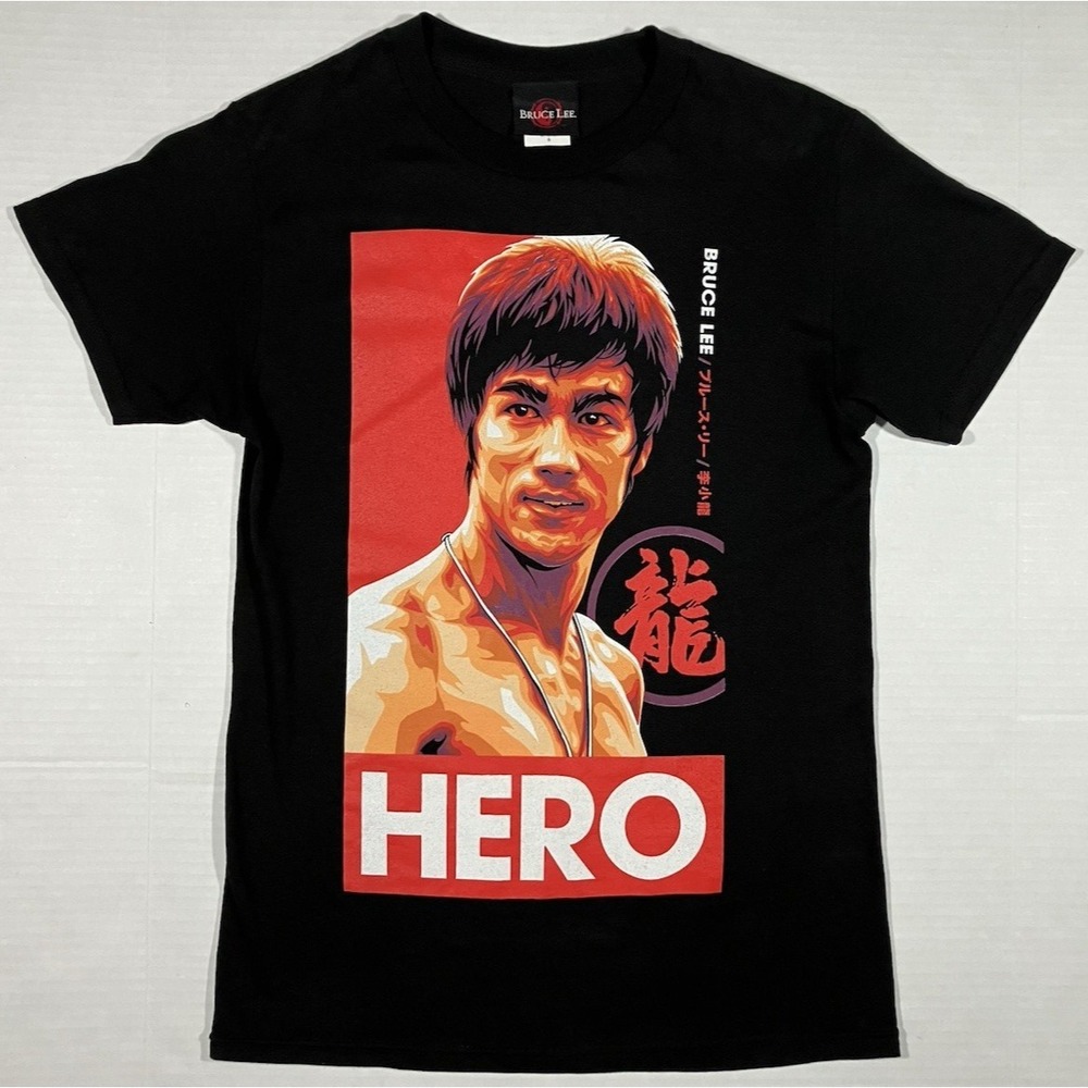 Bruce Lee T Shirt The Dragon Hero Y2K 90s Officially Licensed Vtg Mens Size S